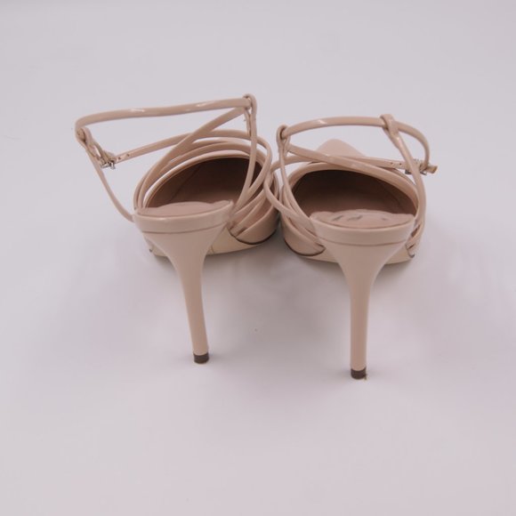 Call It Spring Women's Cream Point Toe Slingback Straps Heel Shoes - Picture 4 of 4